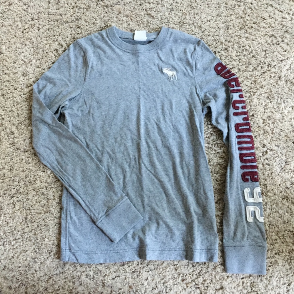 Gray Abercrombie Long Sleeve